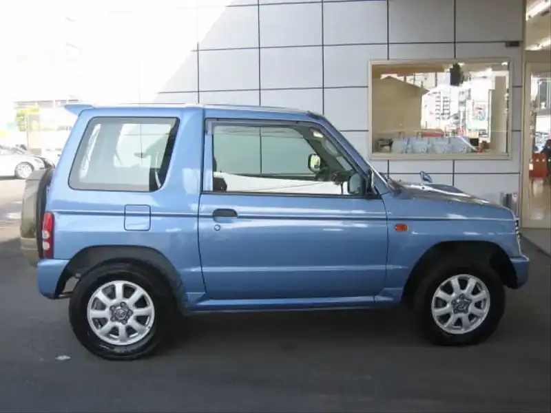 カタログ画像：パジェロミニ（PAJERO MINI） スキッパーＶ 1997年5月 E-H56A 660cc ステラブルーメタリック 外装