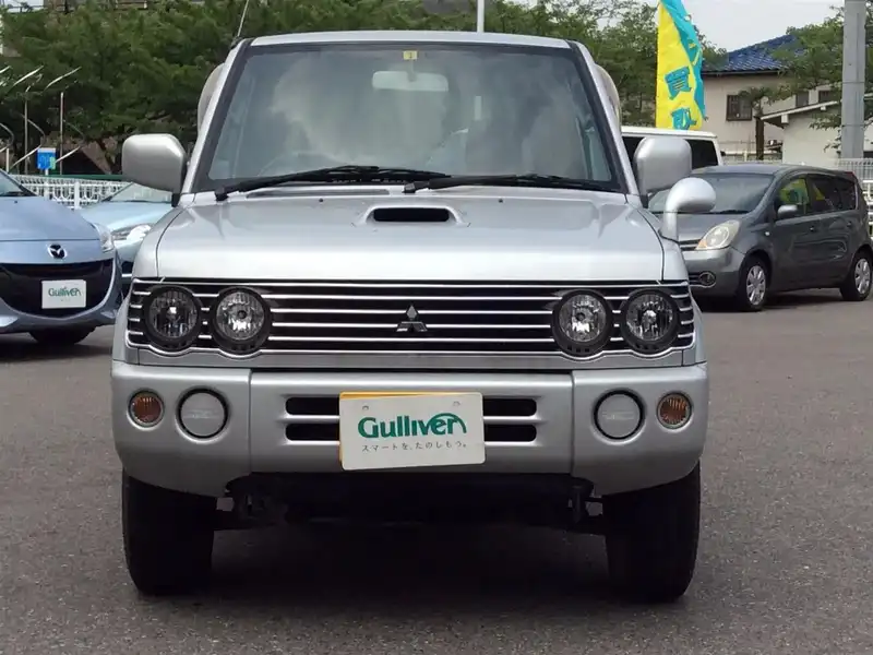 カタログ画像：パジェロミニ（PAJERO MINI） リンクスＶ 2001年10月 GF-H58A 660cc シルバー（Ｍ） フロント