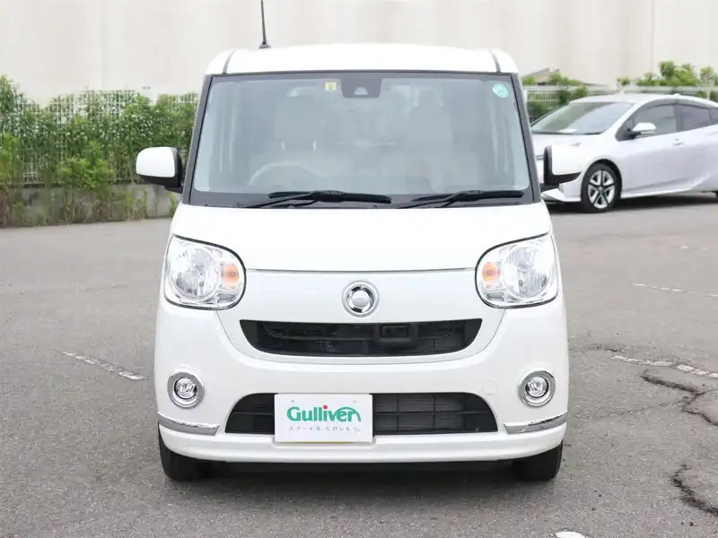 カタログ画像：ムーヴキャンバス（MOVE CANBUS） Ｘメイクアップリミテッド ＳＡⅢ 2018年9月 5BA-LA810S 660cc パールホワイトIII 燃費19.6km / l フロント