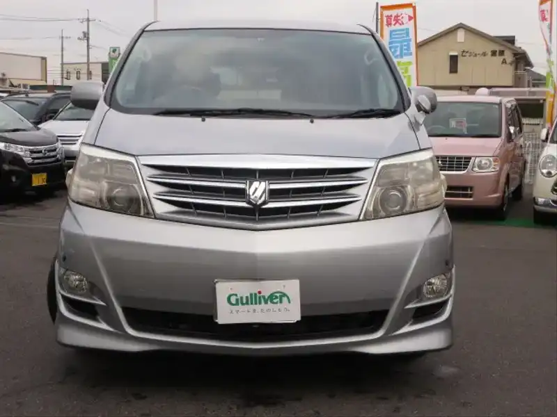 カタログ画像：アルファードＶ（ALPHARD V） ＡＳ プラチナセレクションⅡ 2007年6月 DBA-ANH15W 2400cc グレーメタリック 燃費9.4km / l  フロント