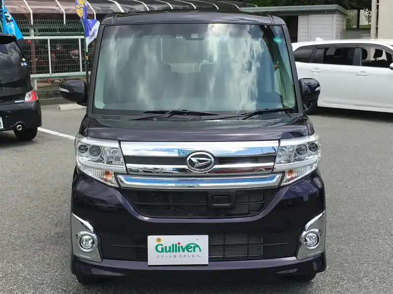 カタログ画像：タント（TANTO） カスタムＲＳ トップエディションＳＡⅡ 2015年5月 DBA-LA600S 660cc ナイトシャドーパープルクリスタルメタリック 燃費26.0km / l フロント