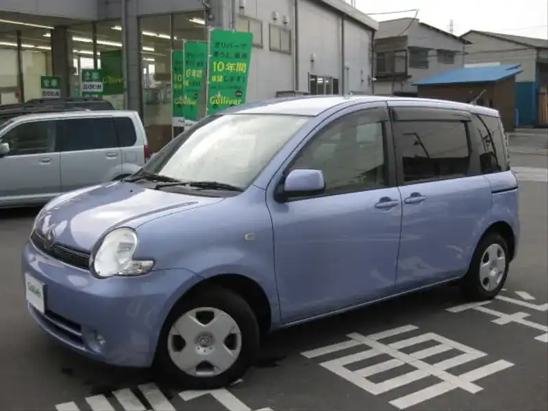 カタログ画像：シエンタ（SIENTA） Ｇ 2005年8月 CBA-NCP85G 1500cc ラベンダーマイカメタリック 燃費14.0km / l  外装