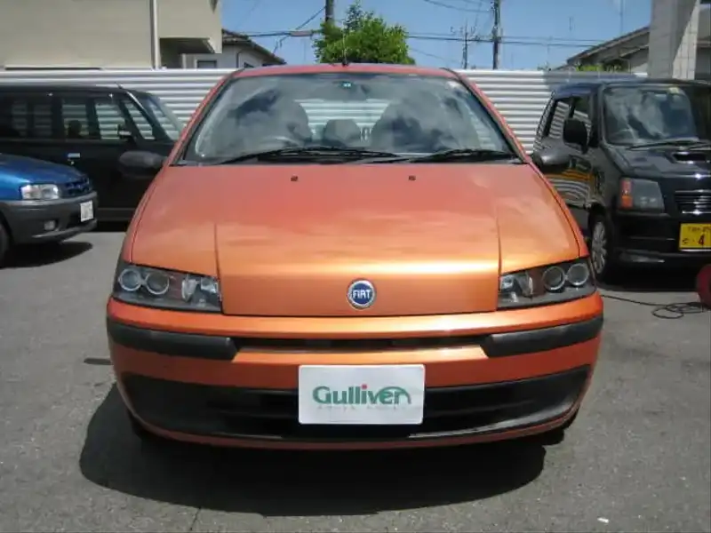 カタログ画像：プント（PUNTO） ＨＬＸスピードギア 2001年11月 GF-188A5 1200cc リンゴットゴールド(Ｍ)ｏｒカリプソオレンジ(Ｍ) フロント