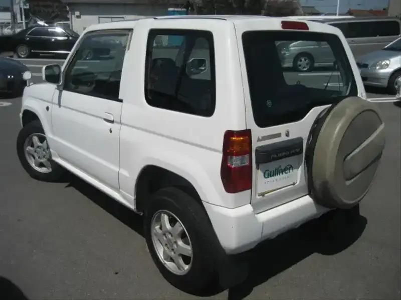 4005995 | カタログ画像：パジェロミニ（PAJERO MINI） Ｓ 1999年10月 GF-H53A 660cc ソフィアホワイト（Ｓ） バック