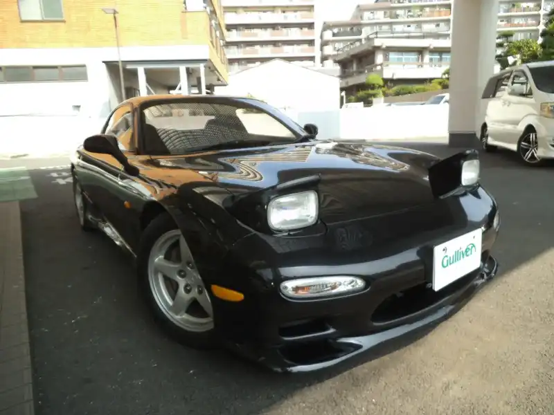 カタログ画像：アンフィニＲＸ－７（EFINI RX-7） タイプＲⅡバサースト 1994年8月 E-FD3S 1400cc ブリリアントブラック 燃費7.3km / l  メイン（その他）