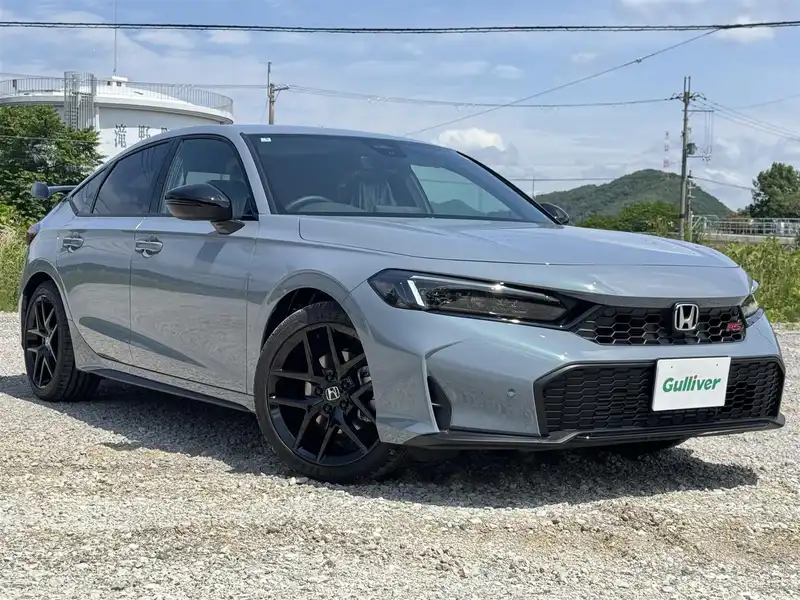 カタログ画像：シビック（CIVIC） タイプＲ レーシングブラックパッケージ 2025年1月 6BA-FL5 2000cc ソニックグレー・パール 燃費12.5km / l メイン（その他）