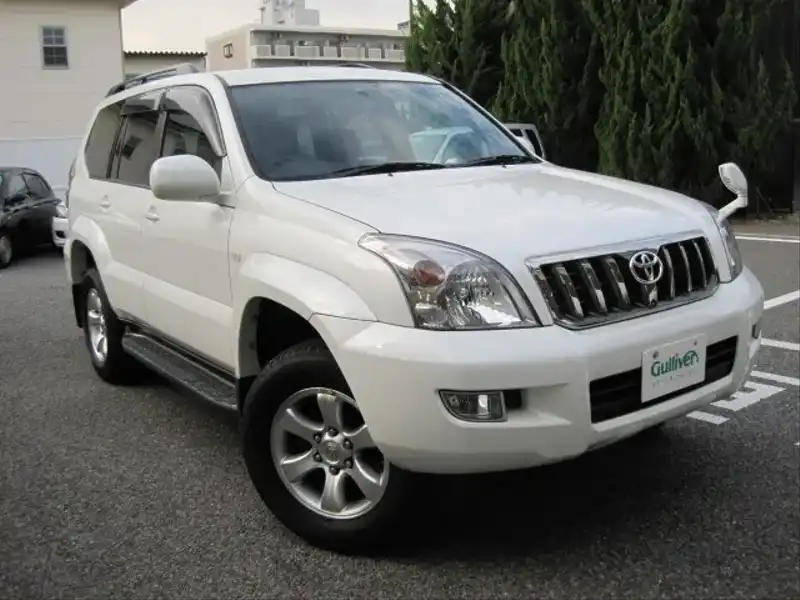 カタログ画像：ランドクルーザープラド（LAND CRUISER PRADO） ＴＸリミテッド 2007年4月 CBA-TRJ120W 2700cc ホワイトパールクリスタルシャイン 燃費8.8km / l  メイン（その他）