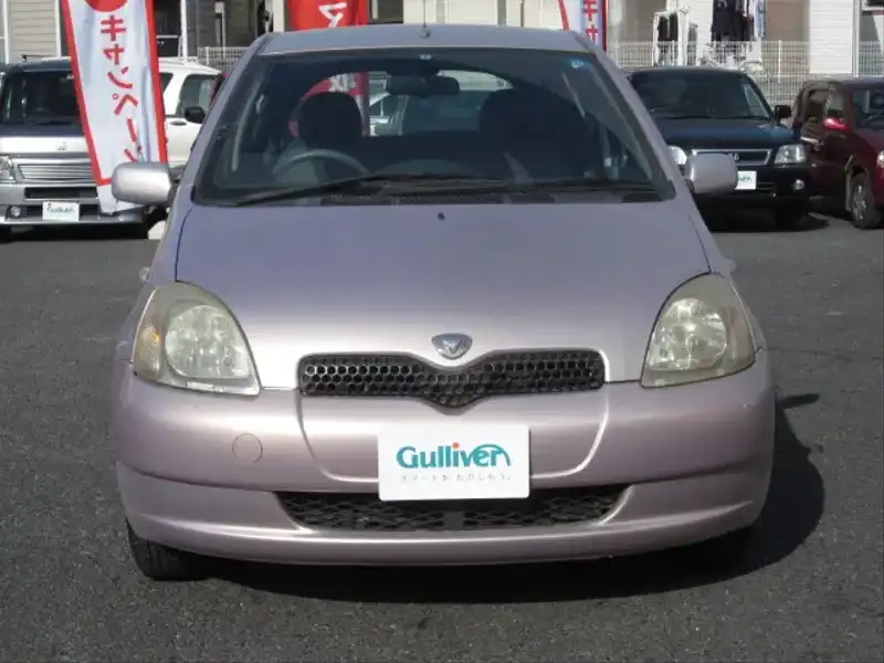 カタログ画像：ヴィッツ（VITZ） Ｂ ビジネスパッケージ 1999年8月 GH-SCP10 1000cc ペールローズメタリックオパール 燃費21.5km / l  フロント