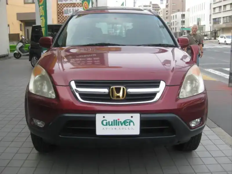 カタログ画像：ＣＲ－Ｖ（CR-V） パフォーマｉＬ 2002年10月 LA-RD5 2000cc キャンティレッド・パールorミラノレッド 燃費13.0km / l  フロント