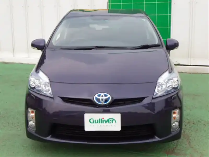 カタログ画像：プリウス（PRIUS） Ｇ ＬＥＤエディション 2011年8月 DAA-ZVW30 1800cc ダークバイオレットマイカメタリック 燃費30.4km / l フロント