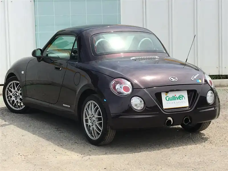 カタログ画像：コペン（COPEN） アルティメットエディションⅡ 2008年12月 ABA-L880K 660cc ＤＣ・ダークレッドマイカ 燃費18.0km / l  バック