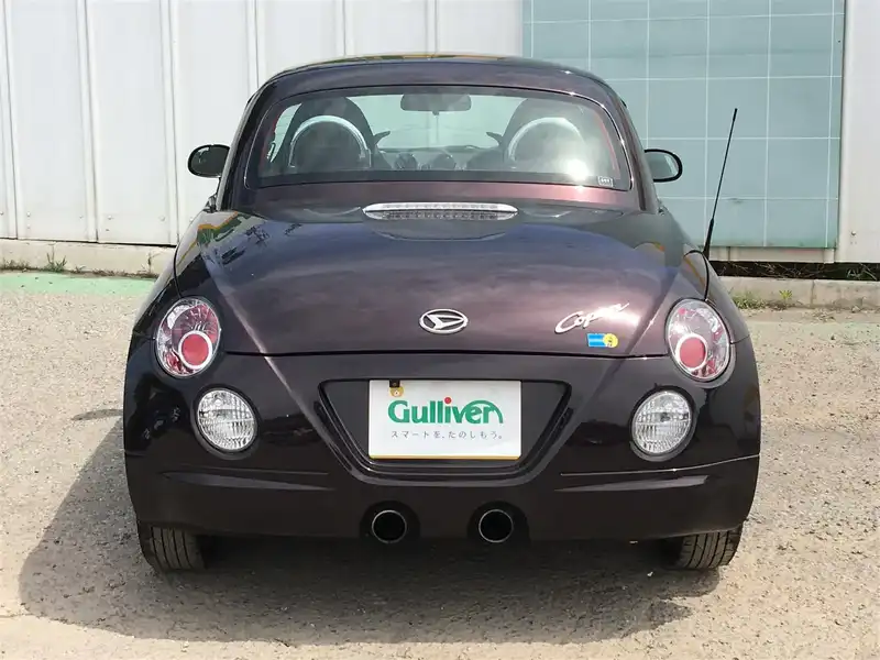 カタログ画像：コペン（COPEN） アルティメットエディションⅡ 2008年12月 ABA-L880K 660cc ＤＣ・ダークレッドマイカ 燃費15.2km / l  バック