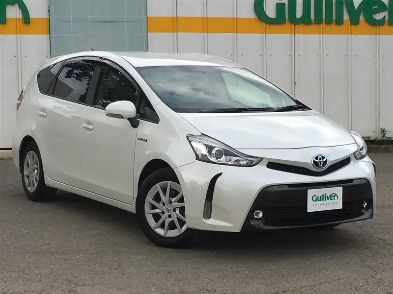 カタログ画像：プリウスα（PRIUS ALPHA） Ｇ 2017年12月 DAA-ZVW41W 1800cc ホワイトパールクリスタルシャイン 燃費26.2km / l メイン