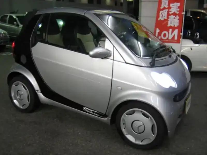 カタログ画像：スマートカブリオ（SMART CABRIO） ベースグレード 2001年5月 GF-MC01C 600cc リバーシルバー（メタリックカラー） 燃費19.0km / l  メイン