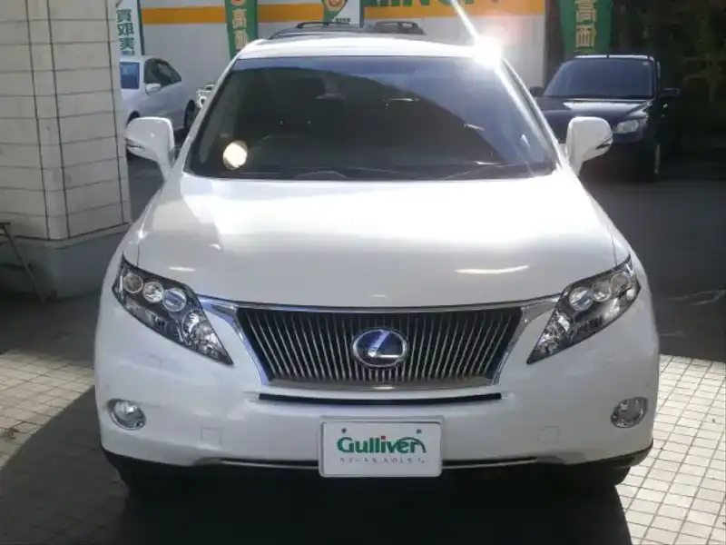 カタログ画像：ＲＸ（RX） ＲＸ４５０ｈ 2009年10月 DAA-GYL10W 3500cc ホワイトパールクリスタルシャイン 燃費17.4km / l フロント