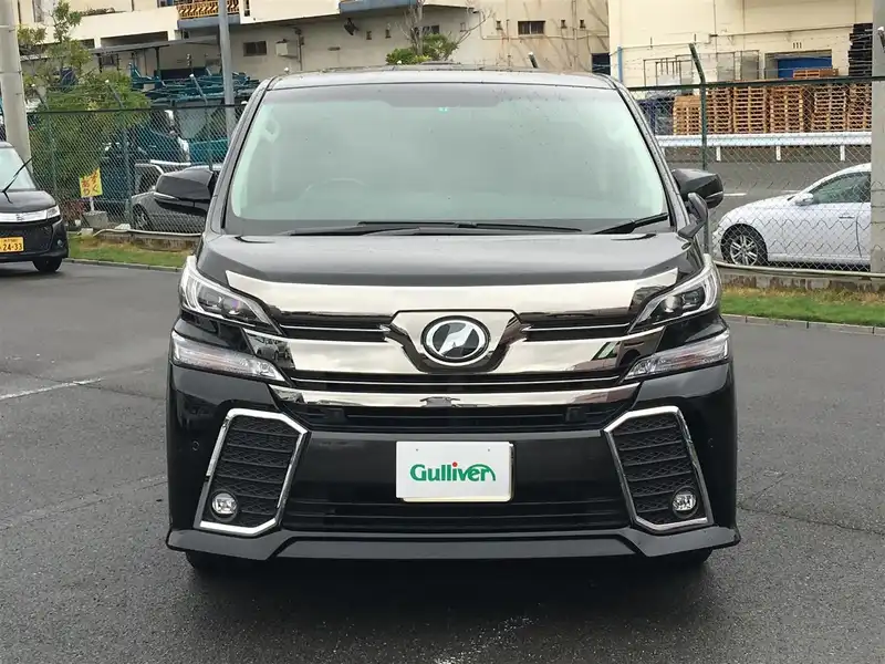 カタログ画像：ヴェルファイア（VELLFIRE） ２．５Ｚ Ｇエディション 2015年1月 DBA-AGH35W 2500cc ブラック 燃費12.0km / l フロント