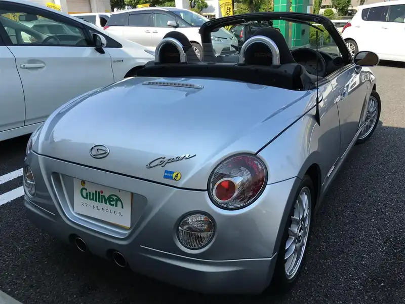 カタログ画像：コペン（COPEN） アルティメットエディションⅡ 2008年12月 ABA-L880K 660cc ＤＣ・ブライトシルバーメタリック 燃費15.2km / l  バック