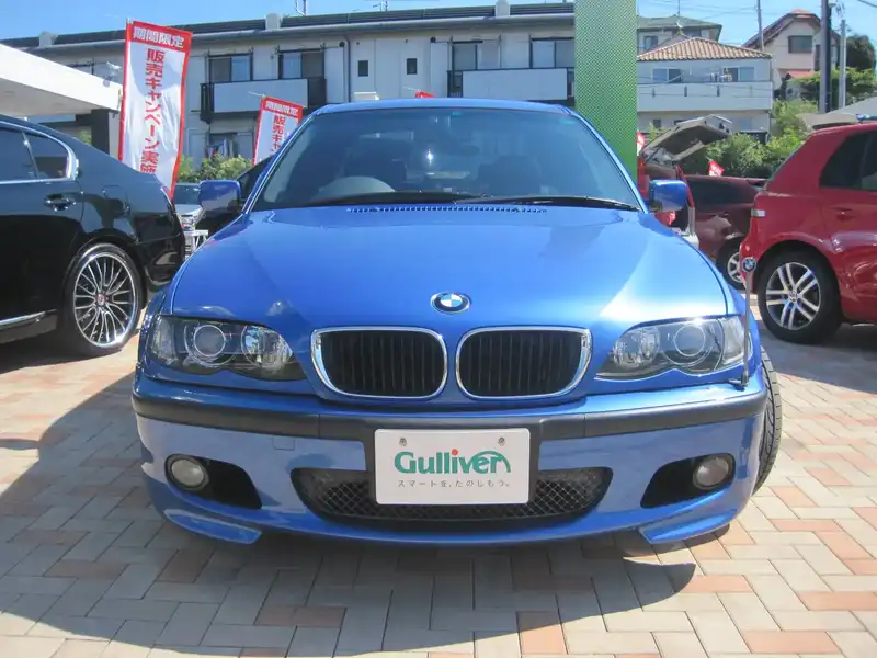 カタログ画像：３シリーズ（3 SERIES） ３１８ｉ Ｍスポーツ リミテッド 2003年11月 GH-AY20 2000cc エストリル・ブルー・メタリック 燃費10.8km / l  フロント