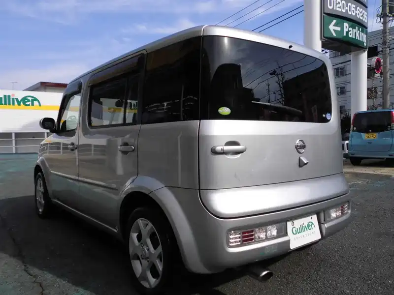 カタログ画像：キューブキュービック（CUBE CUBIC） １５Ｅ 2007年1月 DBA-YGZ11 1500cc ダイヤモンドシルバー（Ｍ） 燃費19.2km / l  バック