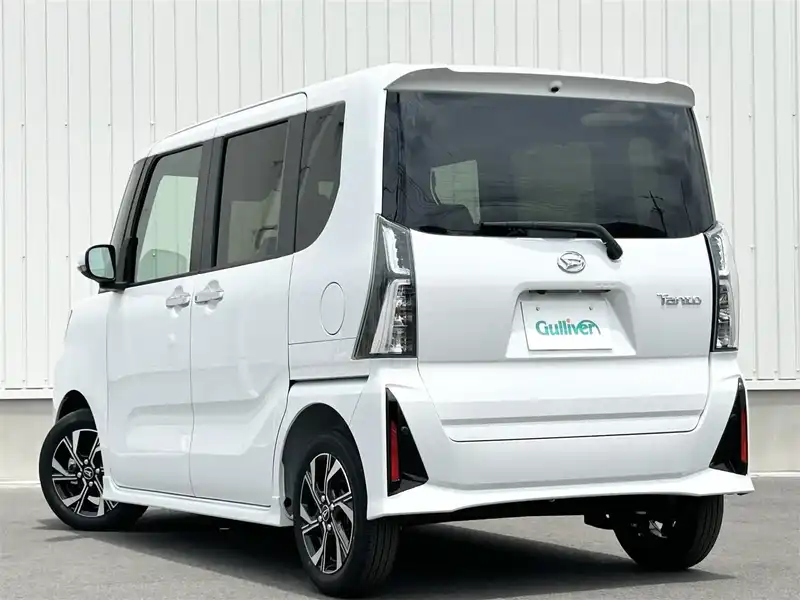 カタログ画像：タント（TANTO） カスタムＸ ｅｃｏ ＩＤＬＥ非装着車 2023年4月 5BA-LA650S 660cc ブラックマイカメタリック×シャイニングホワイトパールorシャイニングホワイトパール 燃費20.1km / l 外装