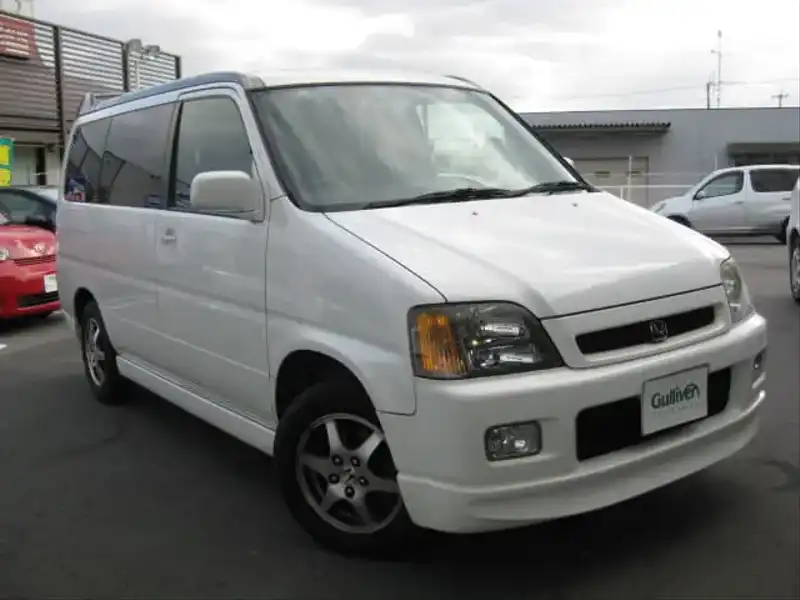 カタログ画像：ステップワゴン（STEPWAGON） スピーディー フィールドデッキ 回転対座シート 1999年5月 GF-RF1 2000cc タフタホワイト 燃費10.6km / l  メイン