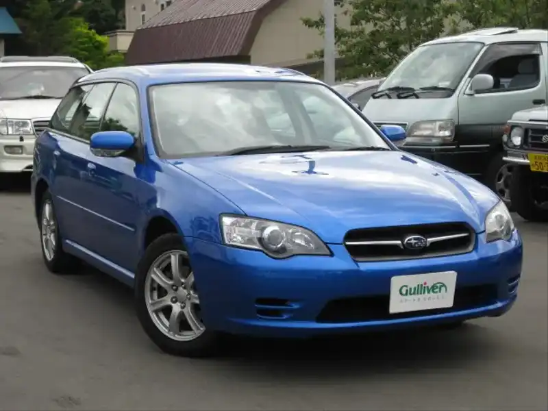 カタログ画像：レガシィツーリングワゴン（LEGACY TOURING WAGON） ２．０ｉ 2005年5月 CBA-BP5 2000cc アトランティックブルー・パール 燃費14.0km / l  メイン