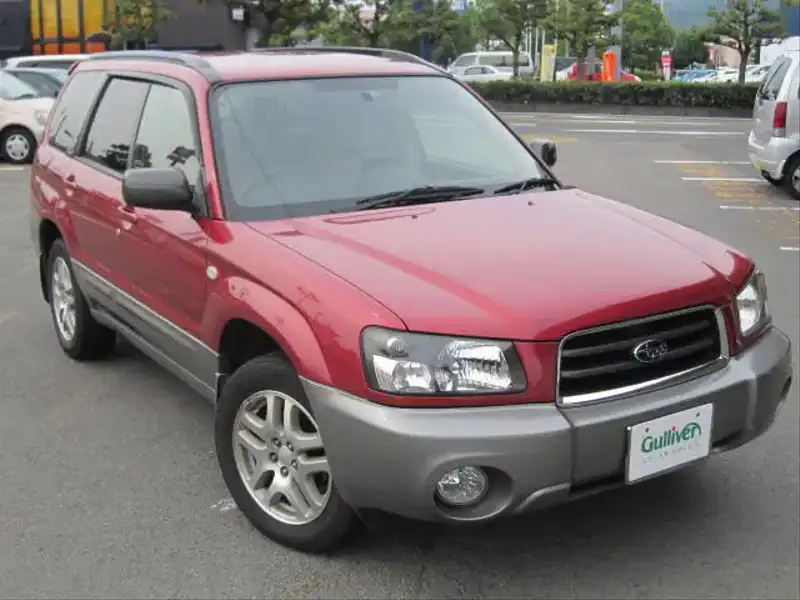 カタログ画像：フォレスター（FORESTER） Ｘ２０ Ｌ．Ｌ．Ｂｅａｎエディション 2004年4月 TA-SG5 2000cc コアレッド・メタリック／カーボングレー・メタリック 燃費13.6km / l  メイン（その他）