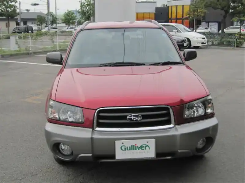 カタログ画像：フォレスター（FORESTER） Ｘ２０ Ｌ．Ｌ．Ｂｅａｎエディション 2003年2月 TA-SG5 2000cc コアレッド・メタリック／カーボングレー・メタリック 燃費13.6km / l  外装