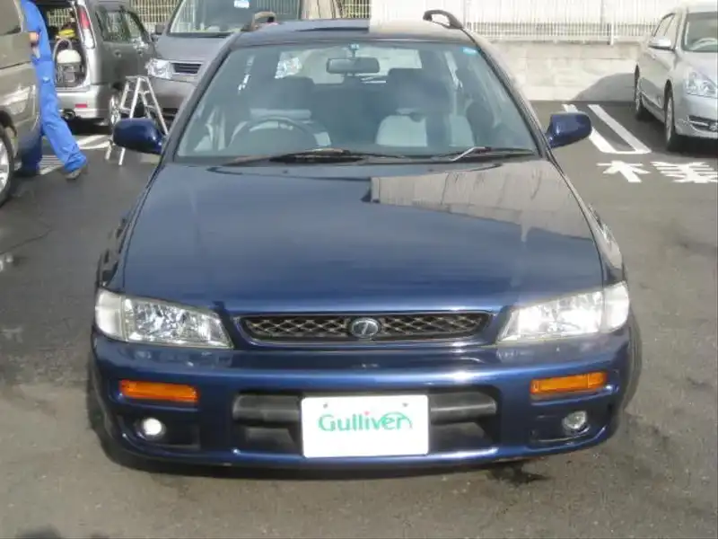カタログ画像：インプレッサ（IMPREZA） ＣＳエクストラ 1999年9月 GF-GC2 1500cc グランブルー・マイカ 燃費15.6km / l  フロント