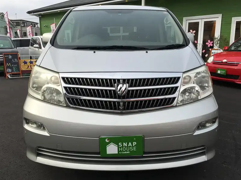 カタログ画像：アルファードＧ（ALPHARD G） ＡＸ Ｌエディション 2004年4月 CBA-ANH15W 2400cc シルバーメタリック 燃費9.4km / l  フロント