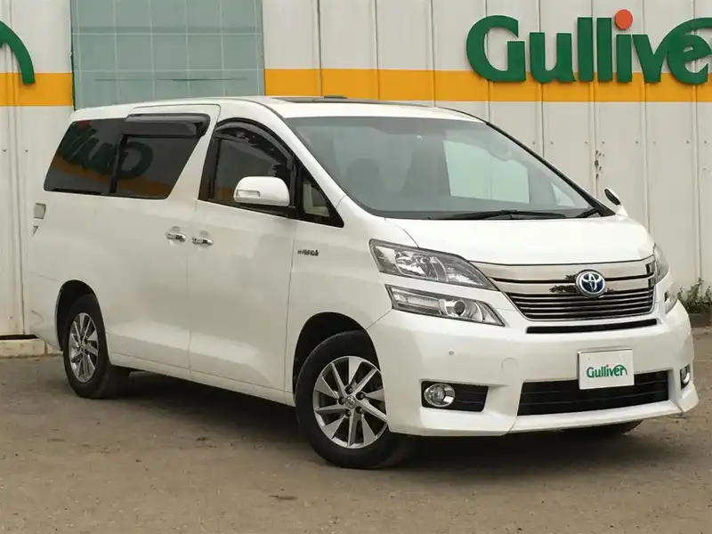 カタログ画像：ヴェルファイアハイブリッド（VELLFIRE HYBRID） ハイブリッドＸ 2011年11月 DAA-ATH20W 2400cc ホワイトパールクリスタルシャイン 燃費17.0km / l メイン