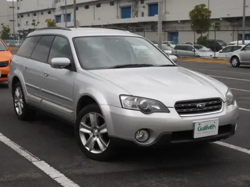 カタログ画像：レガシィアウトバック（LEGACY OUTBACK） ２．５ｉ 2003年10月 UA-BP9 2500cc ブリリアントシルバー・メタリックorブリリアントシルバー・メタリック／グラナイトグレー・オパール 燃費13.0km / l  メイン（その他）