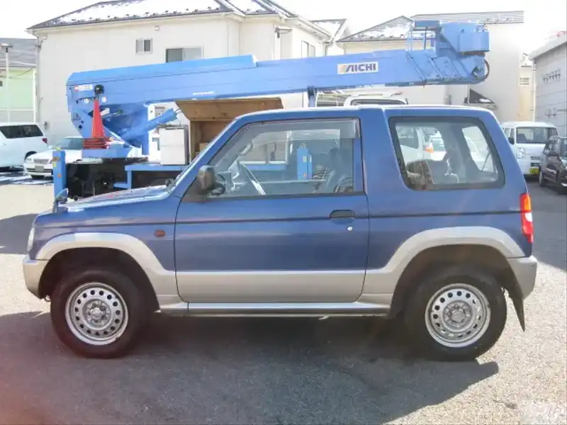 4003346 | カタログ画像：パジェロミニ（PAJERO MINI） Ｘ 1998年10月 GF-H53A 660cc カナルブルー（Ｍ）／シンフォニックシルバー（Ｍ）・２トーン 外装