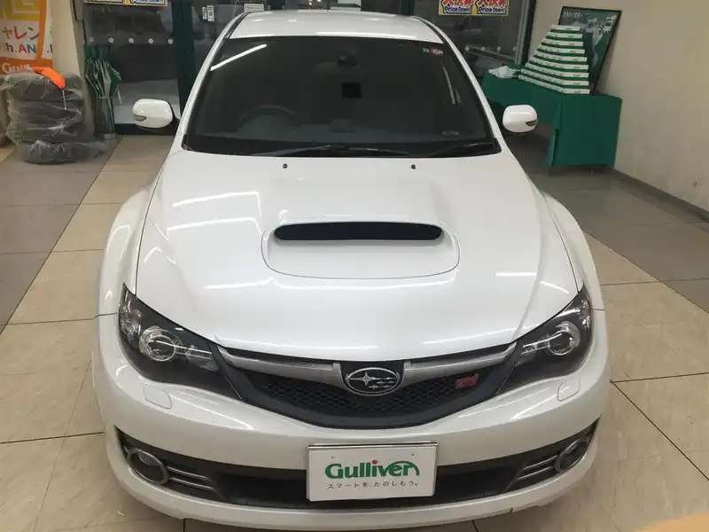 カタログ画像：インプレッサ（IMPREZA） ＷＲＸ ＳＴＩ Ａライン 2009年2月 CBA-GRF 2500cc サテンホワイト・パール 燃費10.0km / l  フロント