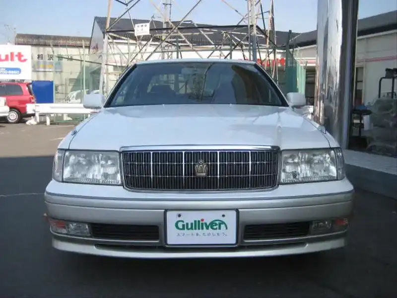 カタログ画像：クラウン（CROWN） ロイヤルサルーン 1998年8月 GF-JZS151 2500cc シルキーシャイントーニング 燃費10.2km / l  フロント