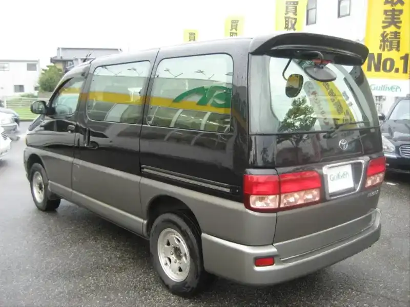 カタログ画像：レジアス（REGIUS） Ｖ Ｌパッケージ ツインムーンルーフ装着車 1999年8月 GF-RCH41W 2700cc アトランティックブルートーニングII 燃費9.0km / l  バック