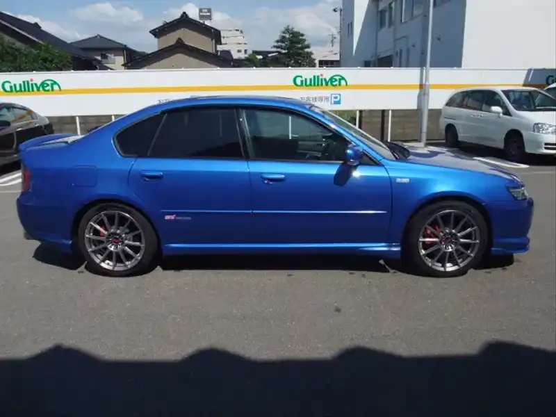 カタログ画像：レガシィＢ４（LEGACY B4） ２．０ＧＴスペックＢ ＷＲ－リミテッド ２００４ 2004年7月 TA-BL5 2000cc ＷＲブルー・マイカ 燃費12.0km / l  外装