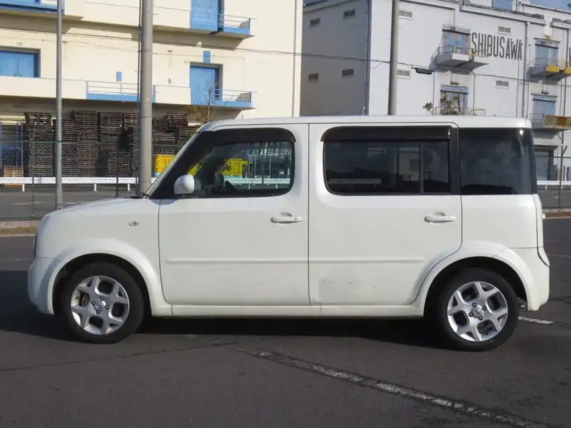 カタログ画像：キューブキュービック（CUBE CUBIC） １５Ｅ 2007年1月 DBA-YGZ11 1500cc ホワイトパール（３Ｐ） 燃費19.2km / l  外装