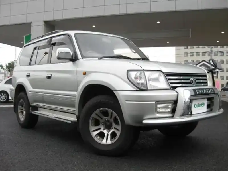 カタログ画像：ランドクルーザープラド（LAND CRUISER PRADO） ＴＺ 1999年6月 KH-KZJ95W 3000cc シルバーメタリック 燃費10.8km / l  メイン