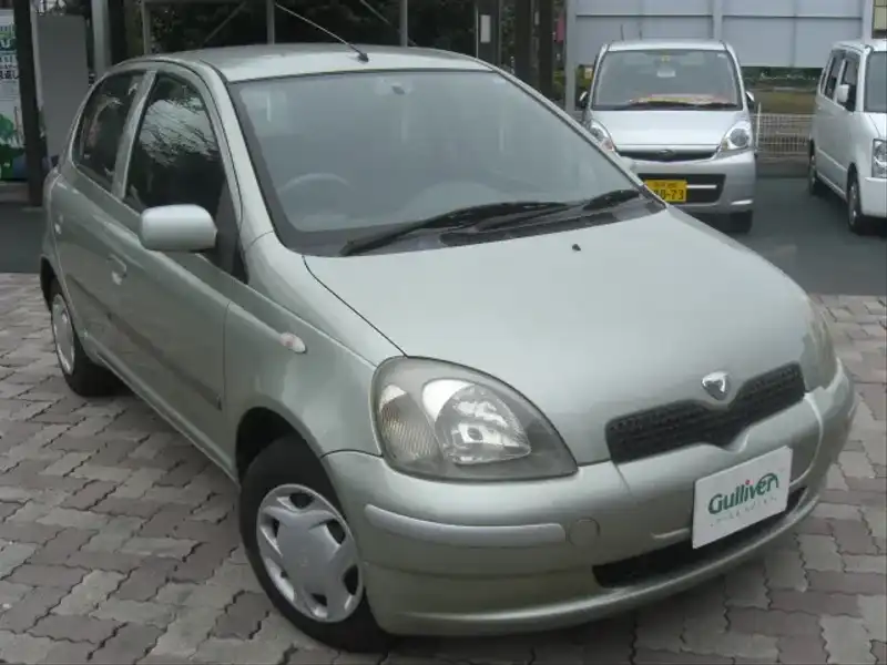 カタログ画像：ヴィッツ（VITZ） Ｆ Ｄパッケージ 2000年12月 TA-SCP10 1000cc ライトグリーンメタリック 燃費21.5km / l  メイン（その他）