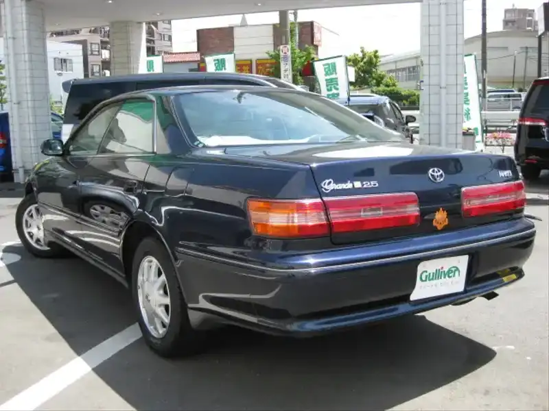 1001051 | カタログ画像：マークII（MARK II） グランデＧ 1996年9月 E-JZX100 2500cc ダークブルーマイカ バック