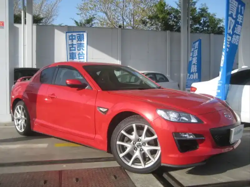 カタログ画像：ＲＸ－８（RX-8） タイプＥ 2009年5月 ABA-SE3P 1400cc ベロシティレッドマイカ 燃費9.0km / l  メイン（その他）