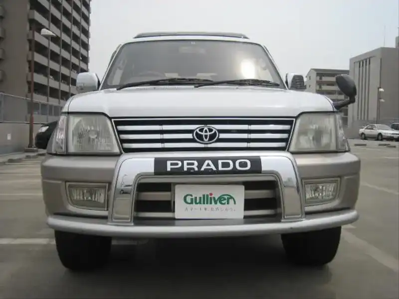 カタログ画像：ランドクルーザープラド（LAND CRUISER PRADO） ＴＺ 1999年6月 KH-KZJ95W 3000cc クリスタルシルバーパールメタリック 燃費10.8km / l  フロント