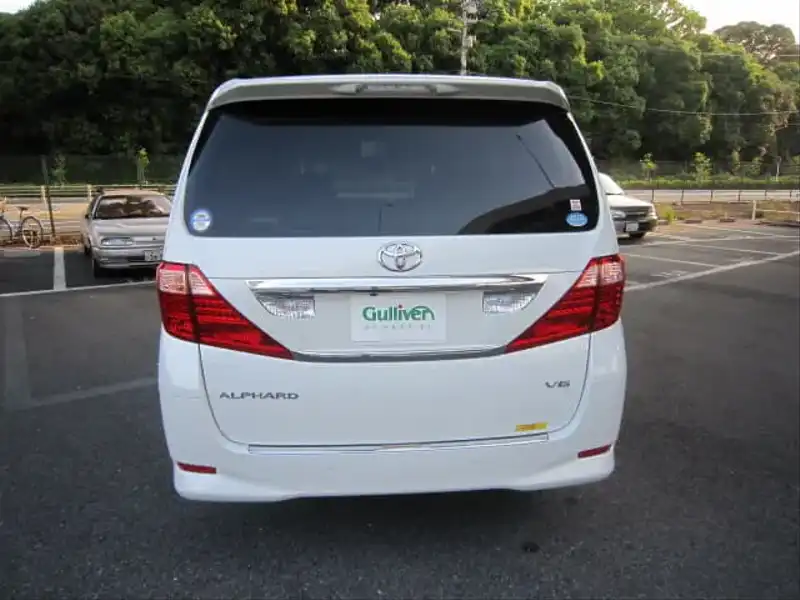 カタログ画像：アルファード（ALPHARD） ３５０Ｇ サイドリフトアップシート装着車 2008年5月 DBA-GGH20W 3500cc ホワイトパールクリスタルシャイン 燃費9.5km / l  バック