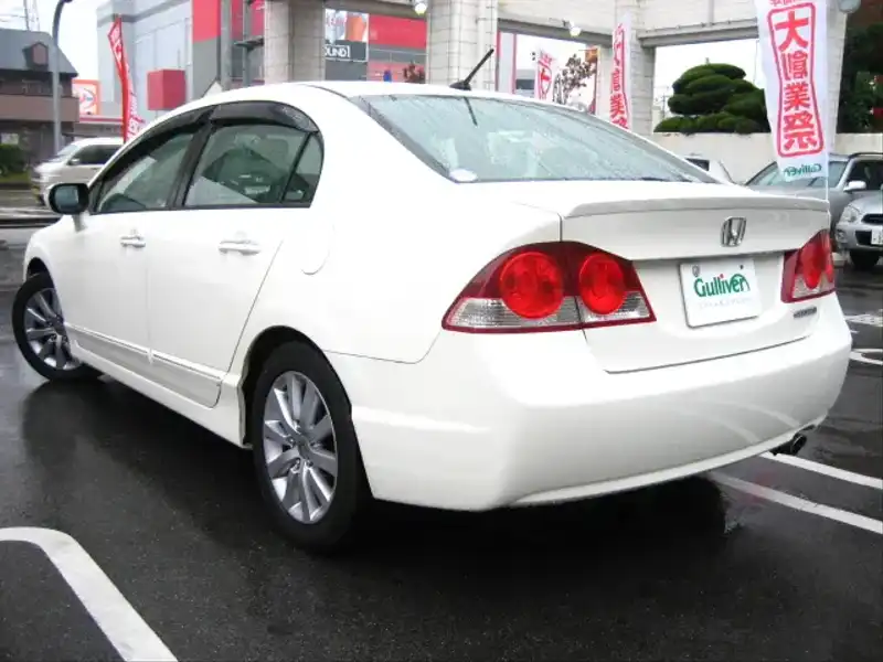 10043343 | カタログ画像：シビックハイブリッド（CIVIC HYBRID） ＭＸＳＴ 2007年9月 DAA-FD3 1300cc プレミアムホワイト・パール バック