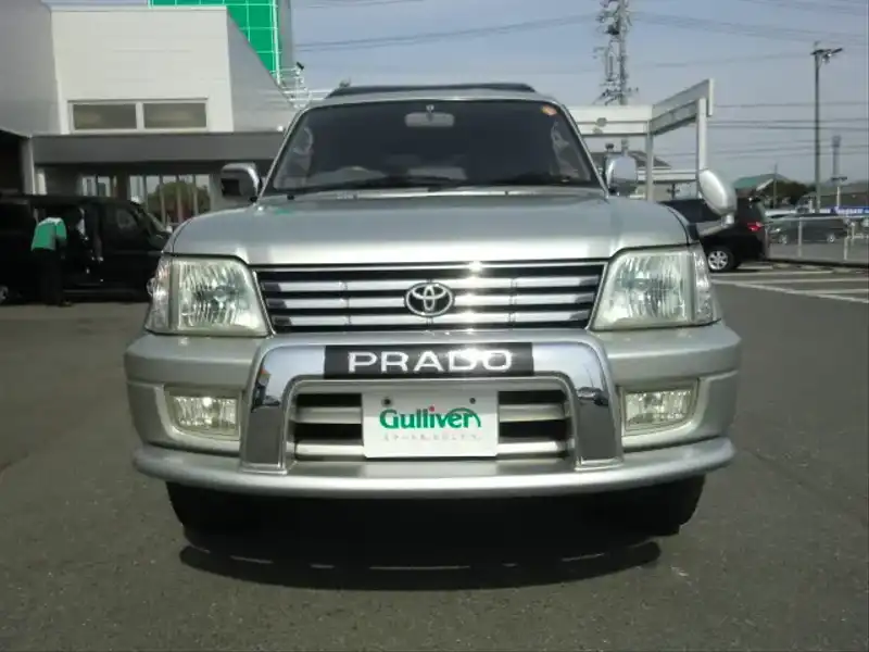 1007963 | カタログ画像：ランドクルーザープラド（LAND CRUISER PRADO） ＴＸ ５人乗り仕様 パッケージⅠ 2000年7月 GF-RZJ95W 2700cc シャンパンマイカメタリック フロント