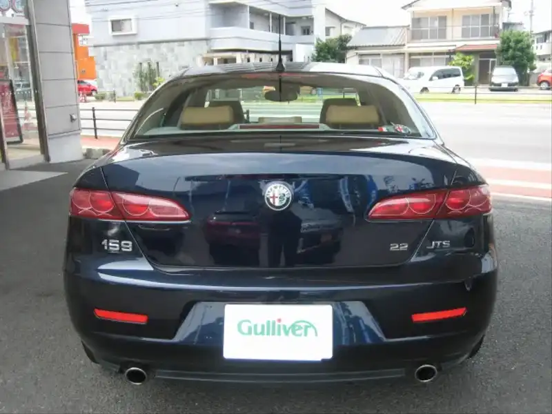 カタログ画像：アルファ１５９（ALFA 159） ２．２ ＪＴＳ セレスピード プログレッション 2006年12月 GH-93922 2200cc オチェアーノブラック（メタリックカラー）orカーボンブラック（メタリックカラー） 燃費8.8km / l  バック