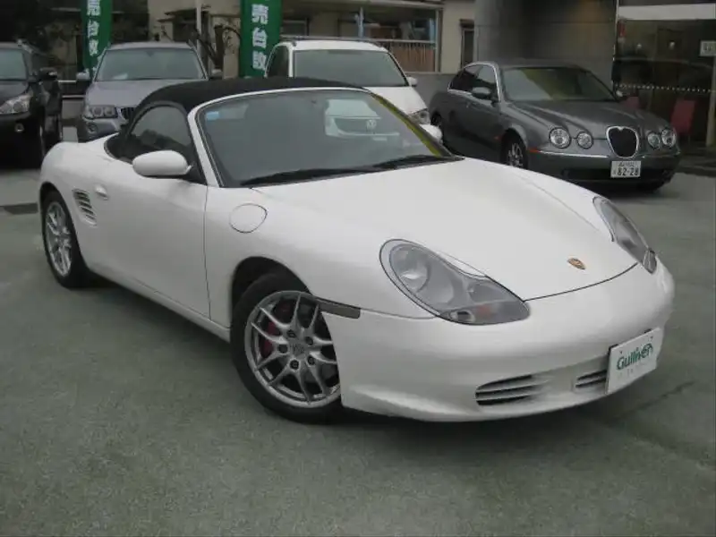 カタログ画像：ボクスター（BOXSTER） ボクスターＳ 2003年9月 GH-98624 3200cc キャララホワイト 燃費8.5km / l  メイン