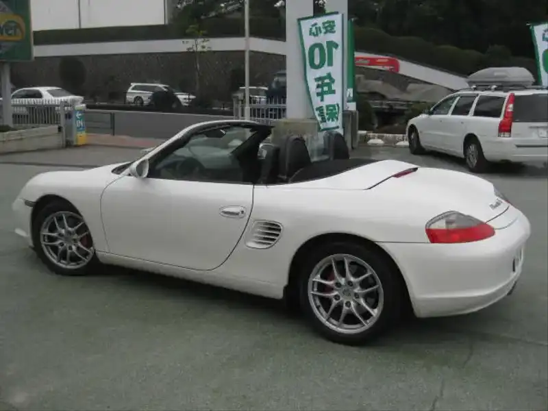 カタログ画像：ボクスター（BOXSTER） ボクスターＳ 2003年9月 GH-98624 3200cc キャララホワイト 燃費8.5km / l  外装