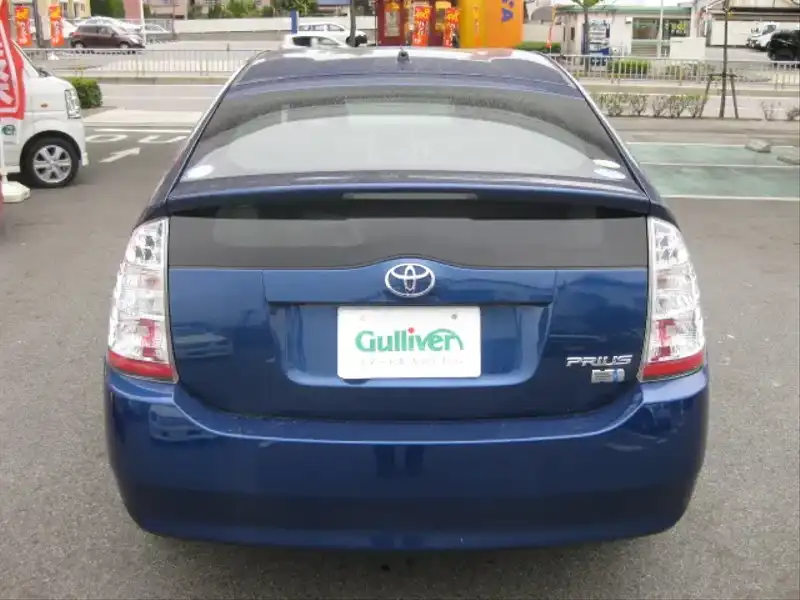 カタログ画像：プリウス（PRIUS） Ｓスタンダードパッケージ 2008年9月 DAA-NHW20 1500cc ブルーマイカ 燃費35.5km / l  バック